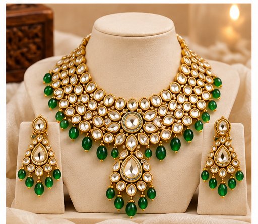 Kundan bridal necklace set