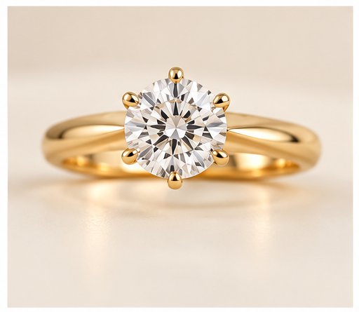 Solitaire diamond ring